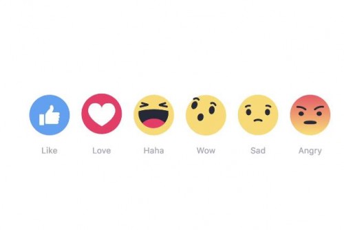 Facebook с пет нови емоции