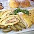 Картофено руло с моцарела и шунка