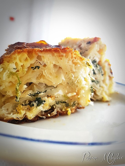 Лападникът със сирене и масло на баба